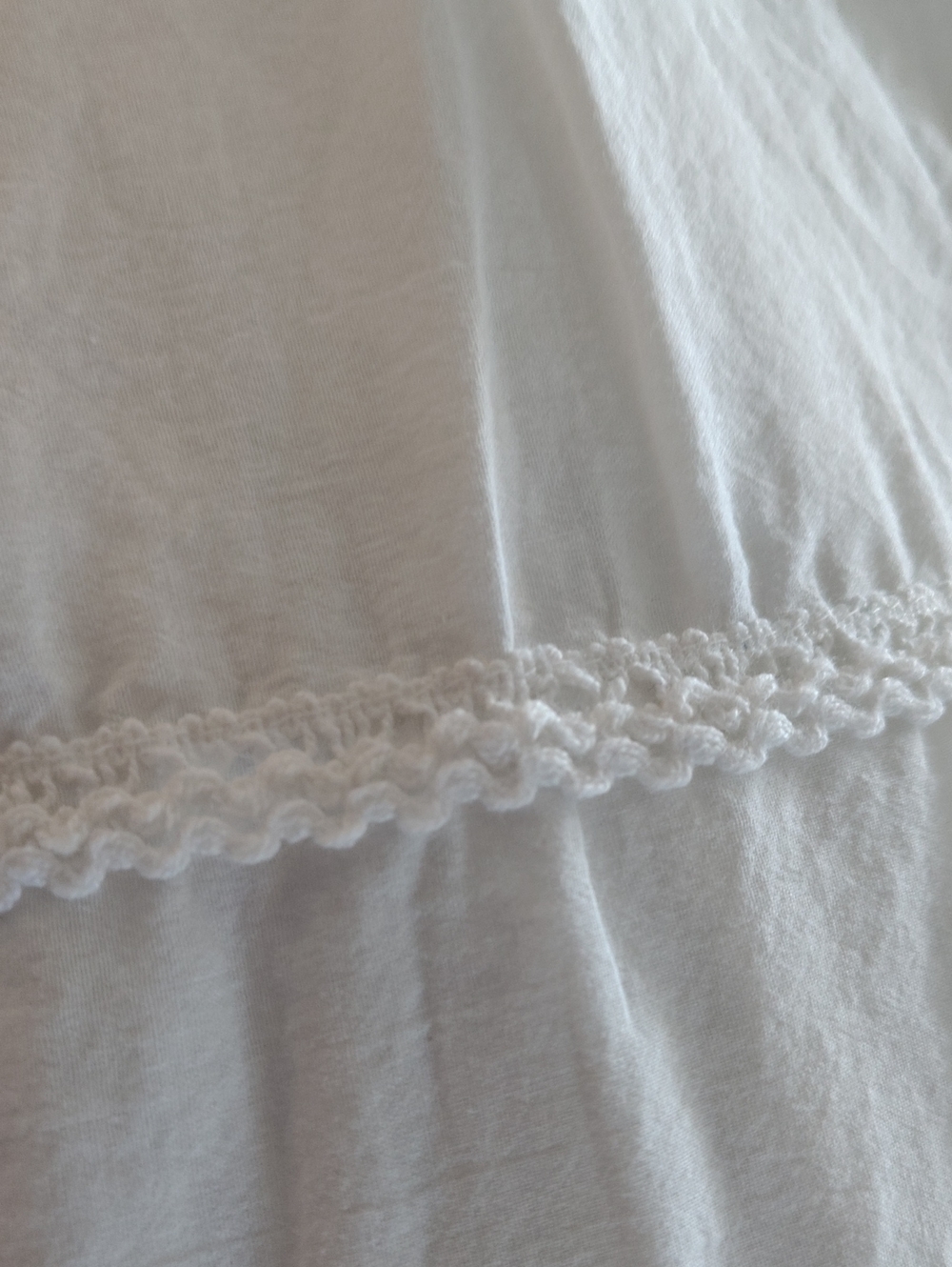 Studio West White Eyelet Tiered Midi Skirt with Scalloped Hem - Picture 7 of 7